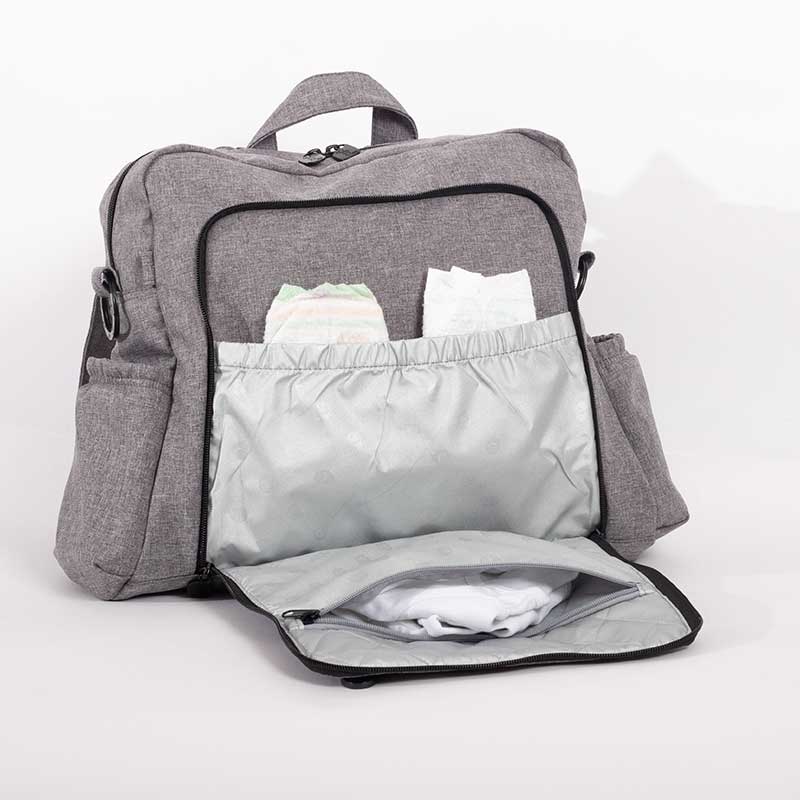 תיק החתלה ג'ינס אפור באבזור מלא הנמכר ביותר gitta Ideal גיטה אידיאל – תמונה 4