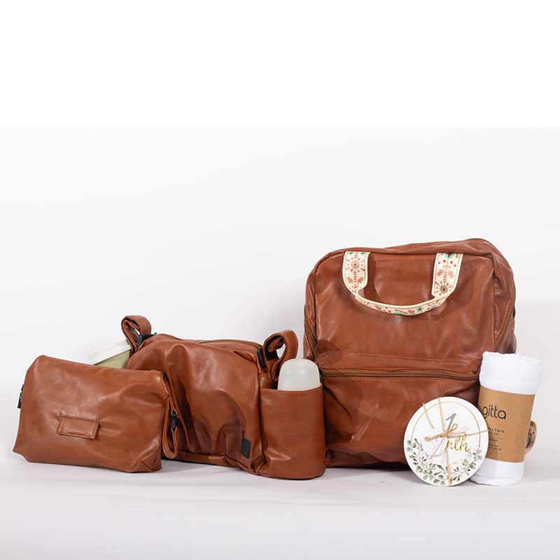 מארז חגיגי- תיק gitta basic עם נרתיק + ארגונית תואמת