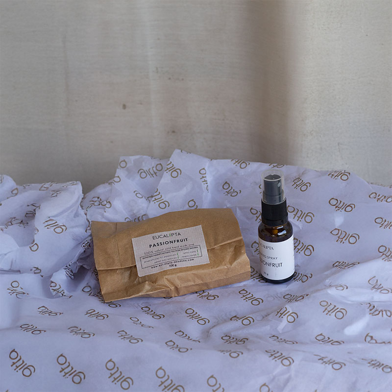 מארז מבושם, נרתיק שיקי במיוחד, סבון טבעי ומבשם אויר – תמונה 4