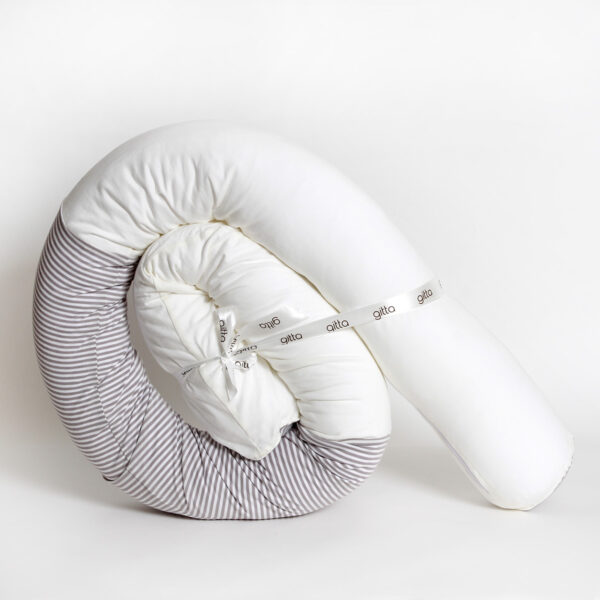 7290111692659 3 600x600 - Newborn snake pillow light gray stripes